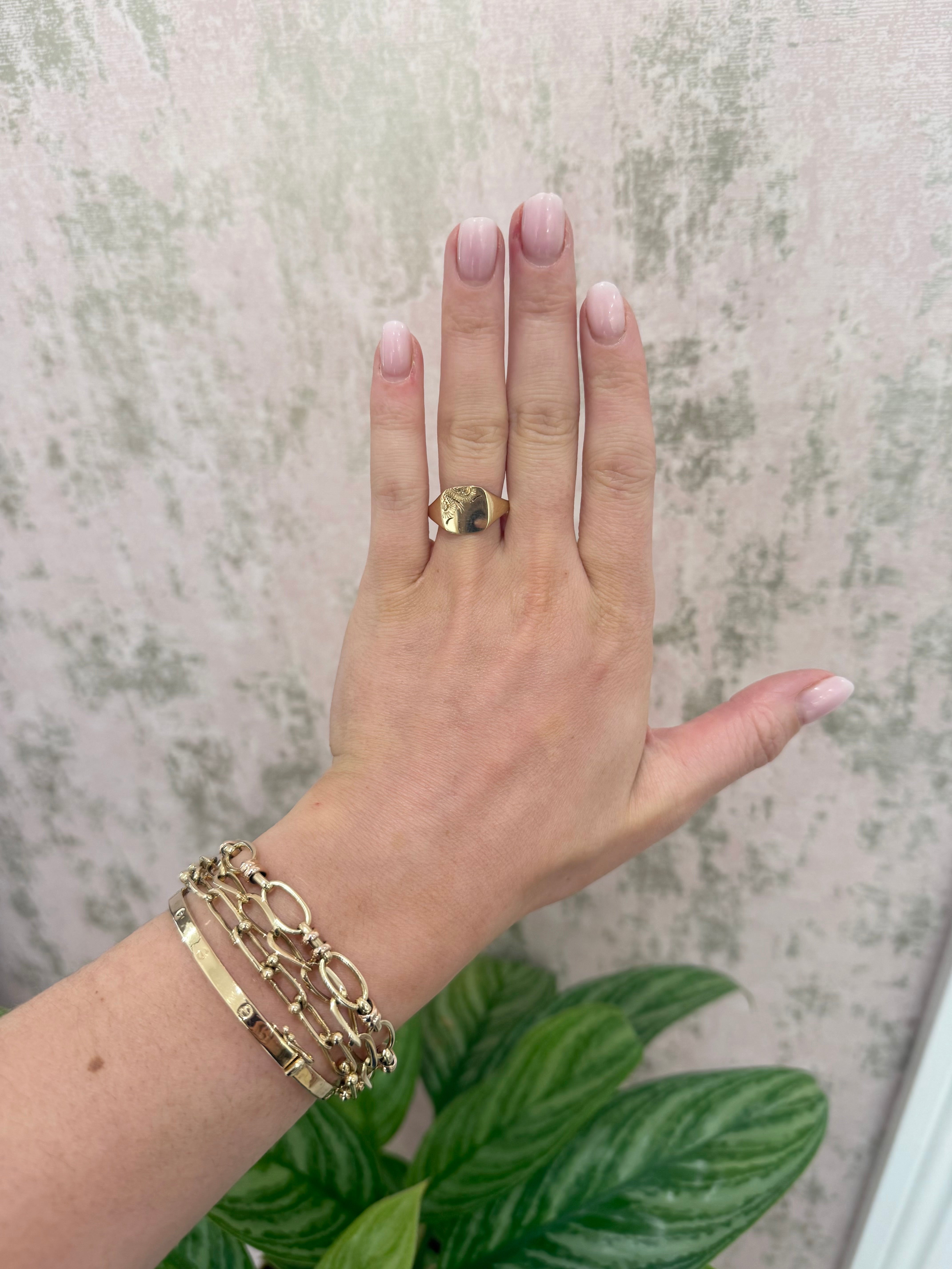 9ct Gold Vintage Signet Ring