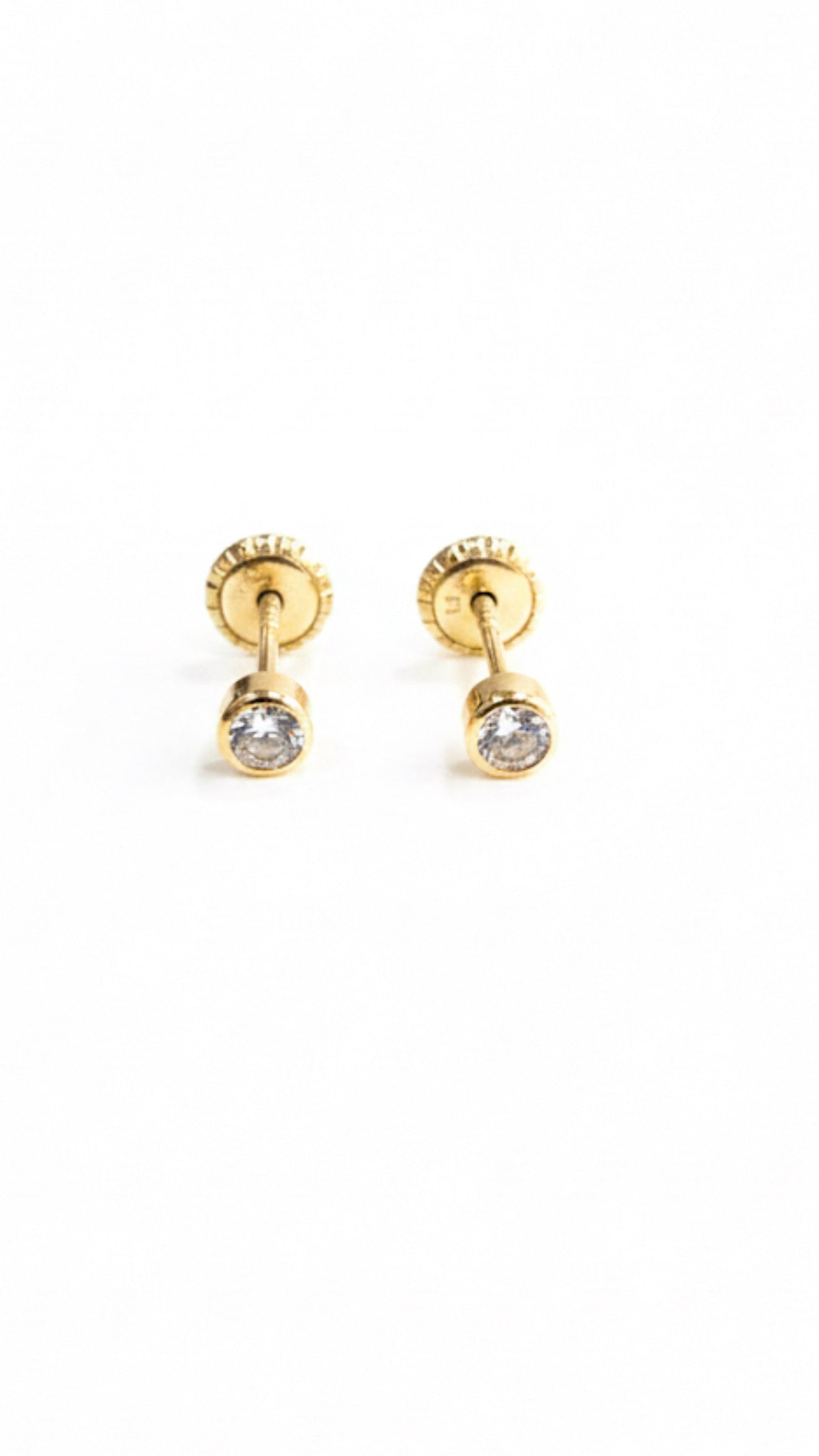 Bambi 9ct Gold Flatback Earrings
