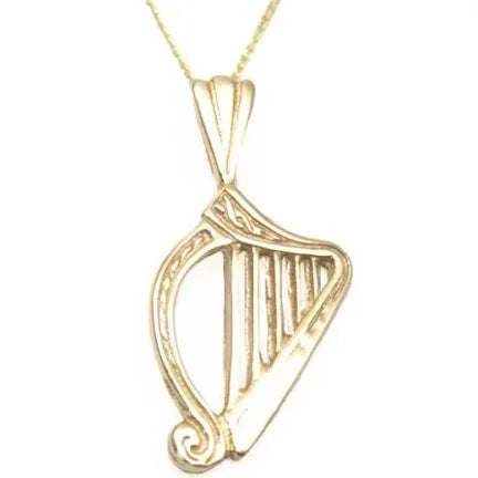 9ct Gold Harp Necklace