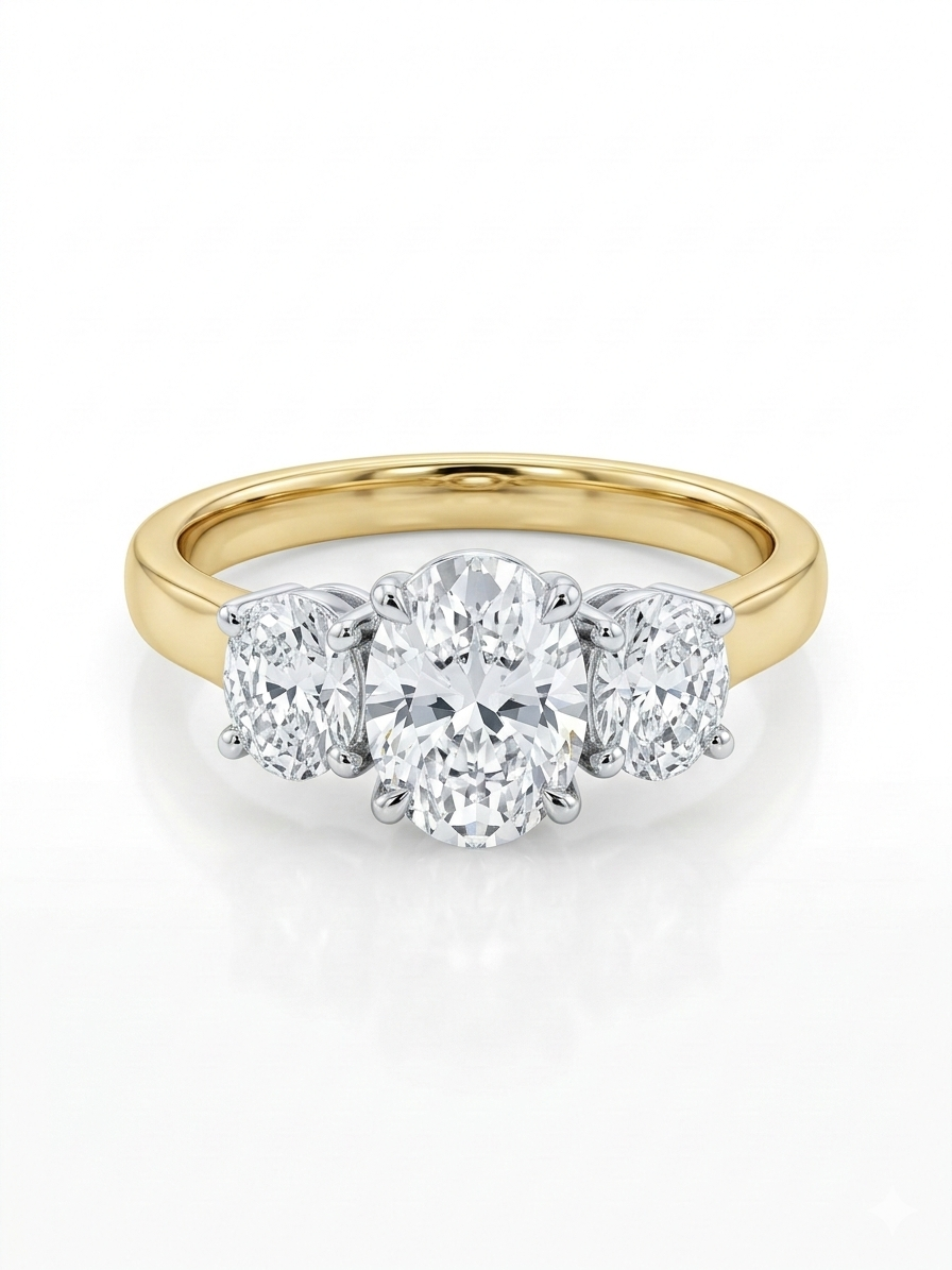 Diamond Three Stone Ring