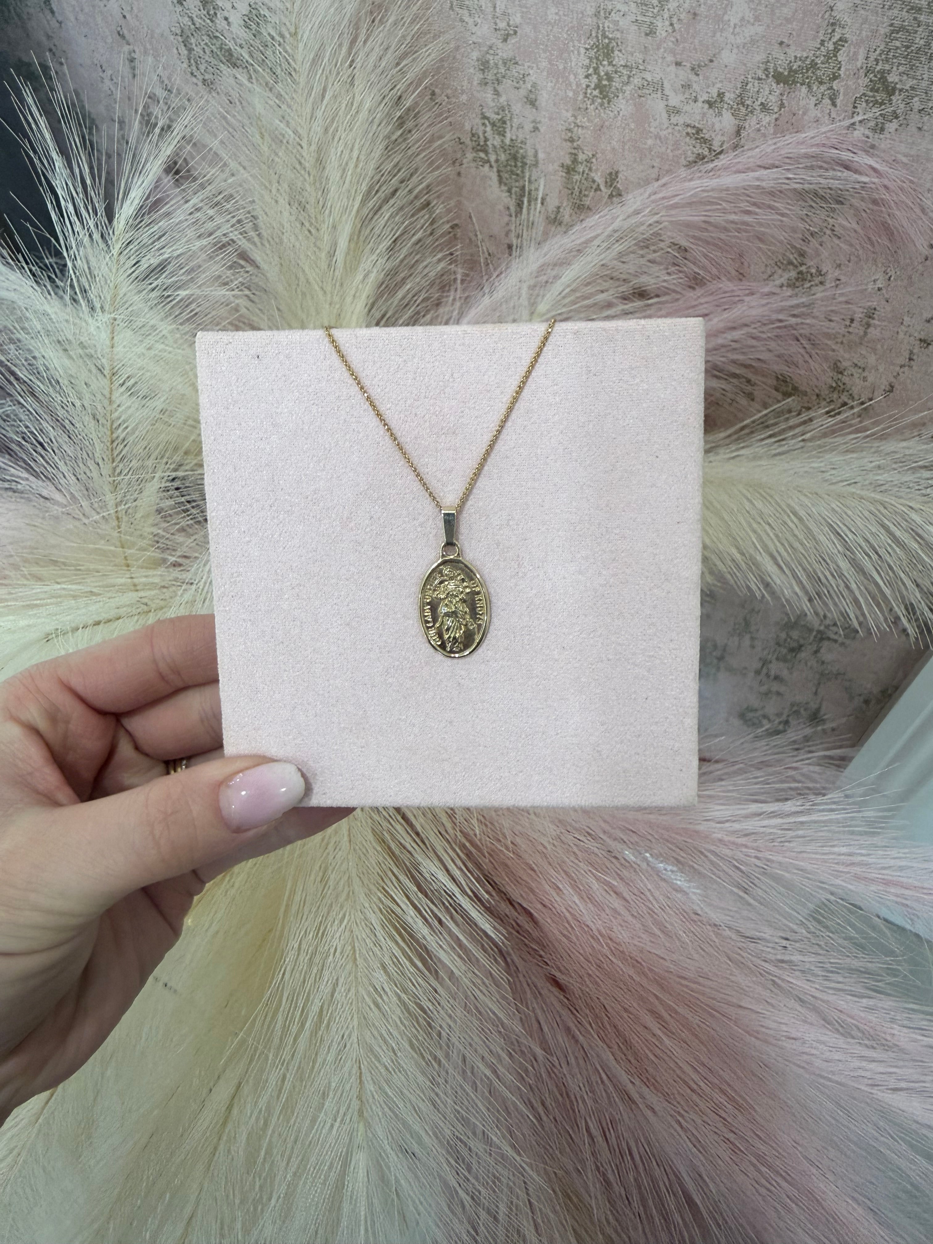 9ct Our Lady Of Untying Knots Necklace