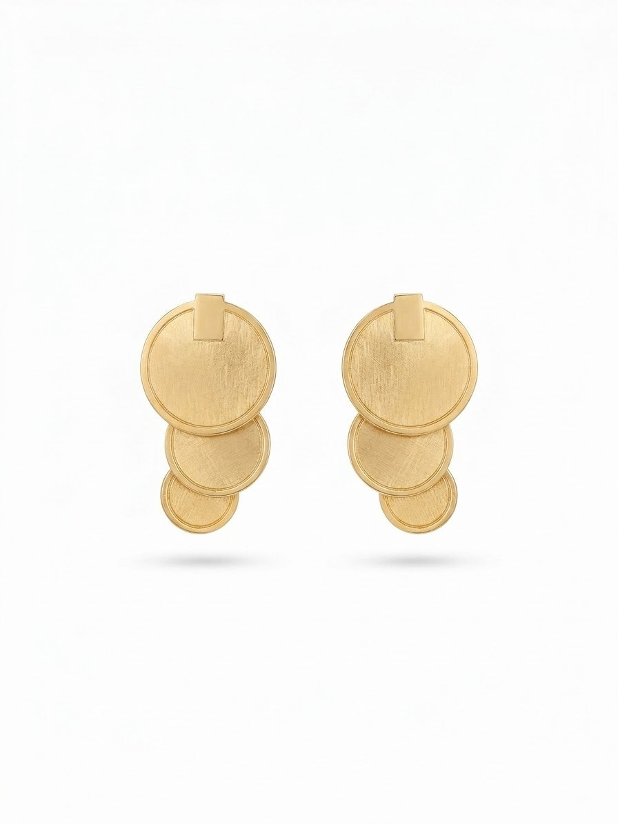 Whitney Gold Plated Drop Earrings