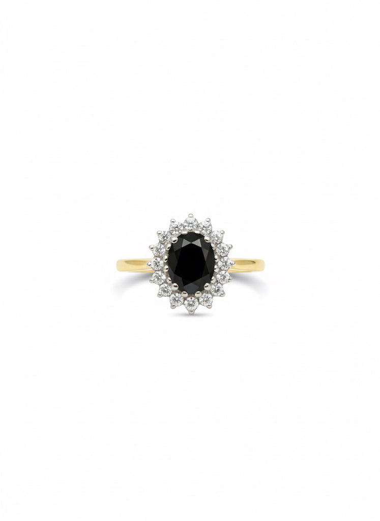 9ct Gold Sapphire and Diamond Ring