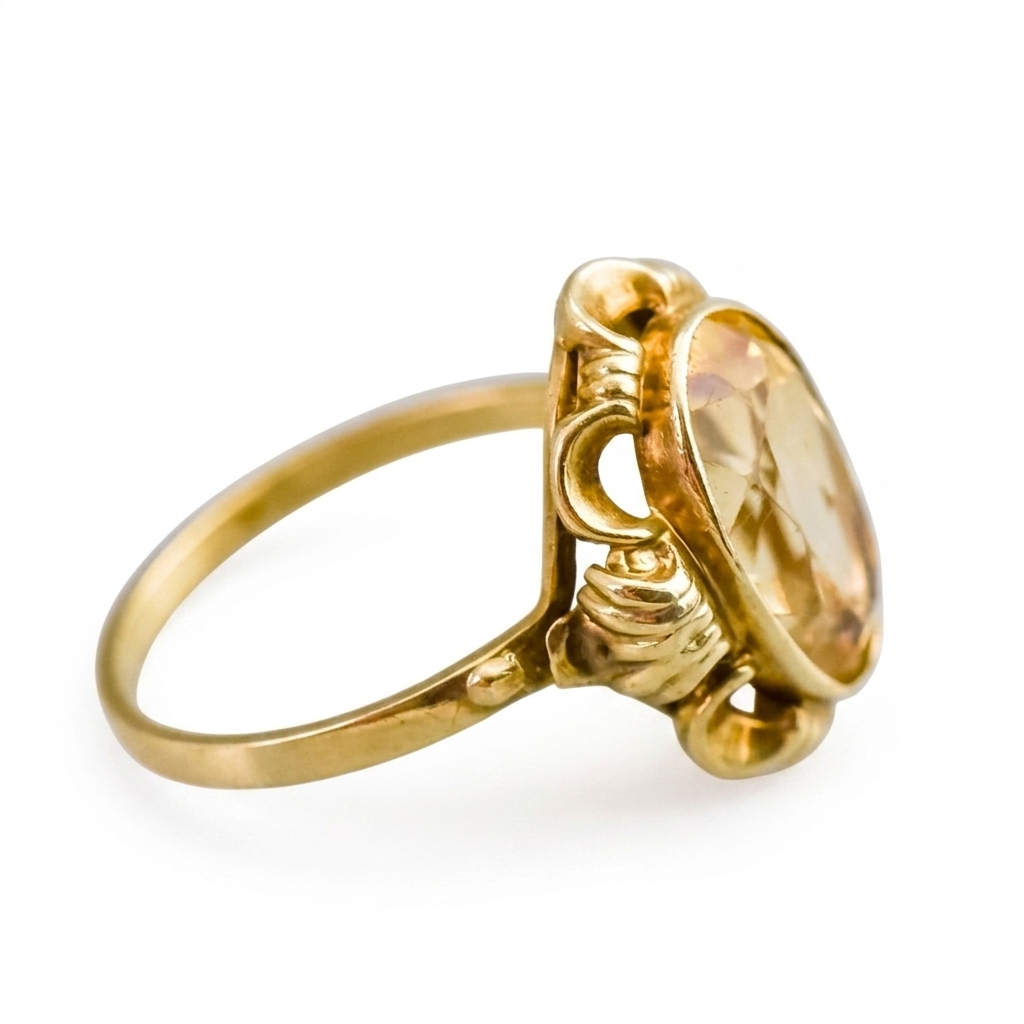 8ct Gold Citrine Ring