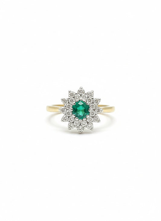 Emerald & Diamond Ring