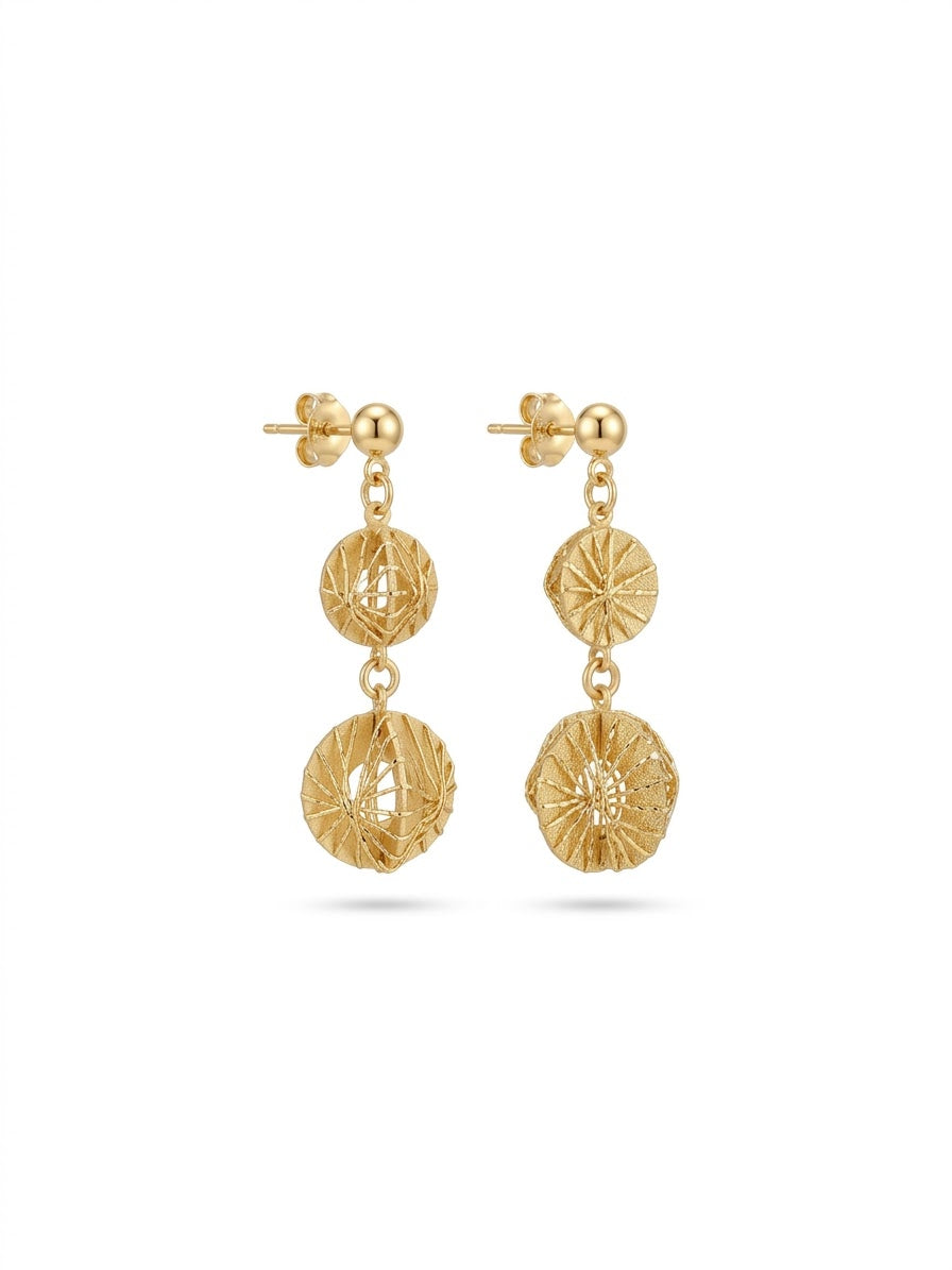 Jenny Gold Plated Drop Earrings