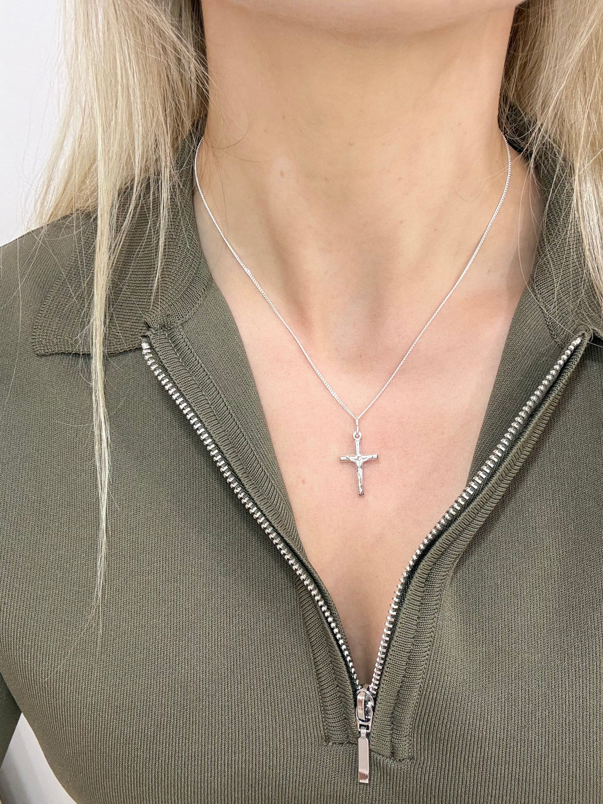 Sterling Silver Crucifix Necklace