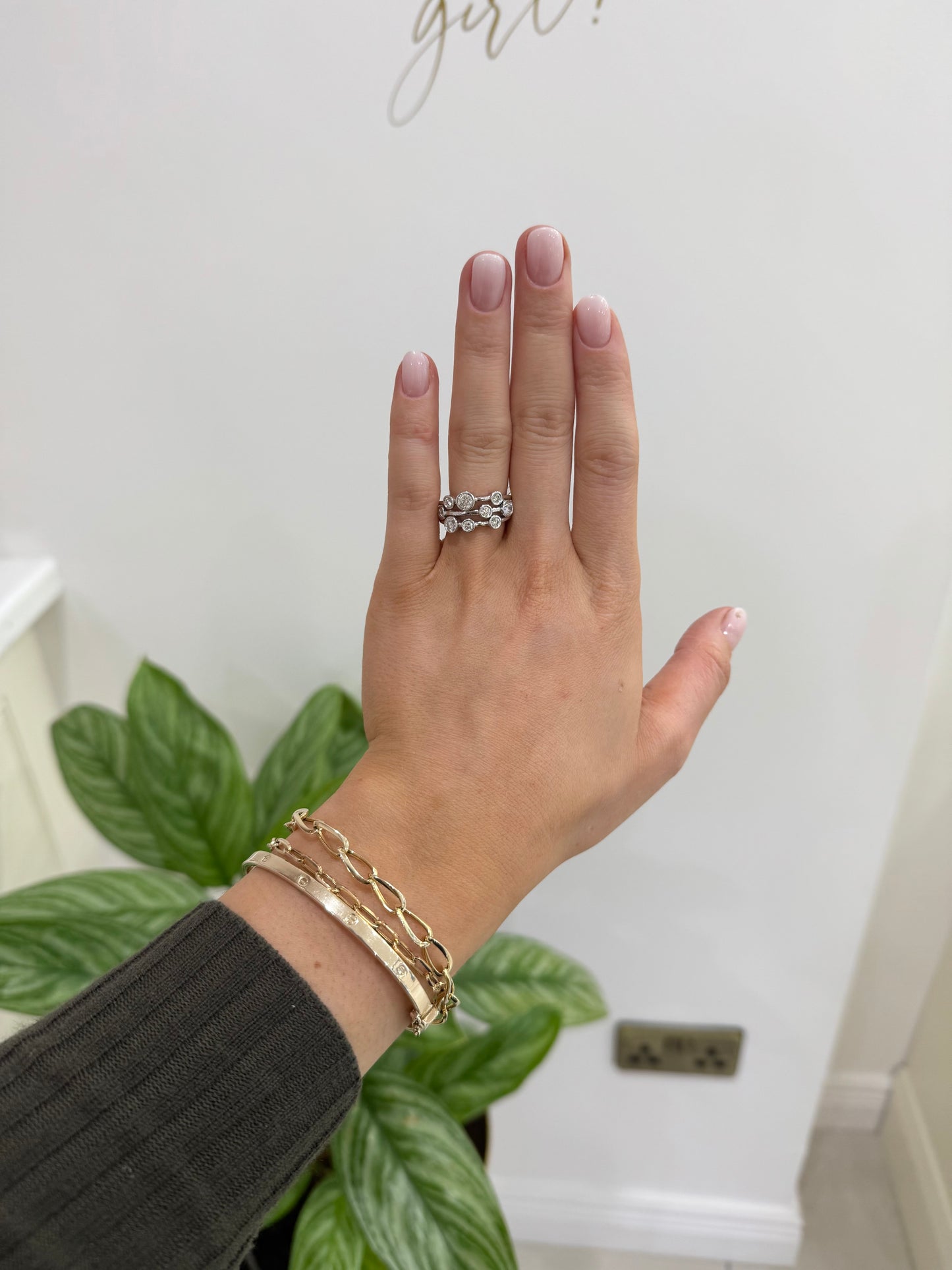 Cross Style Diamond Ring