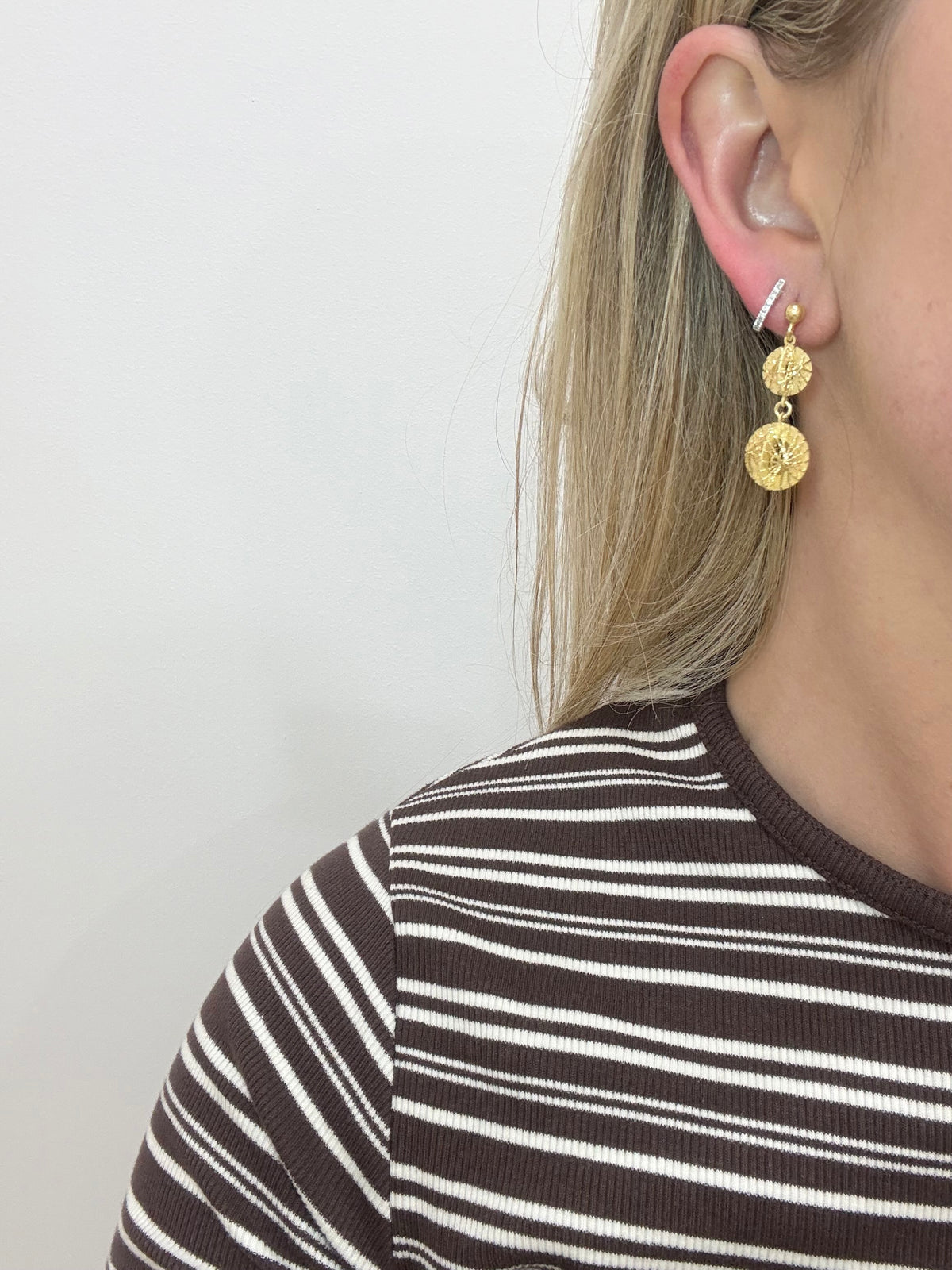 Jenny Gold Plated Drop Earrings