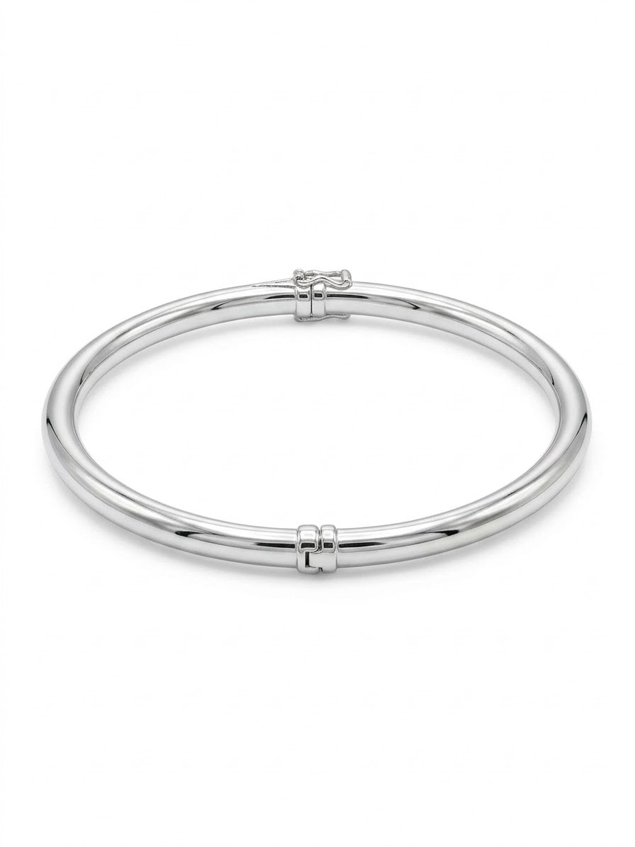 Sterling Silver Enya Tube Bangle