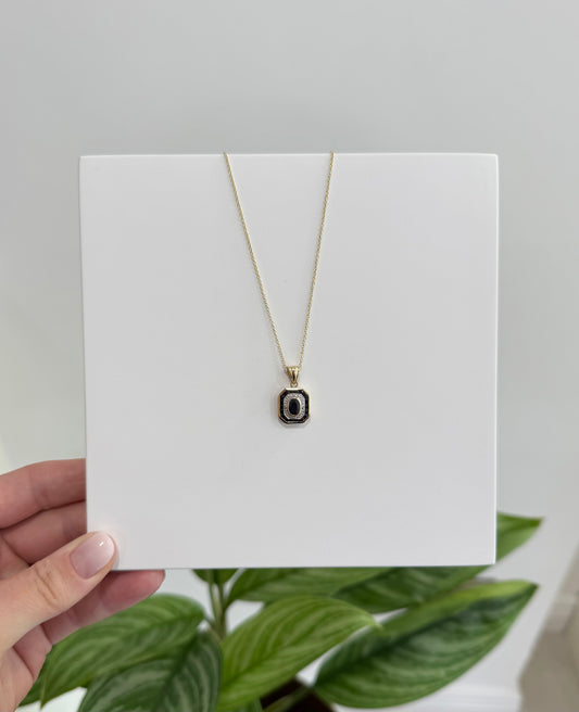 9ct Sapphire & Diamond Necklace