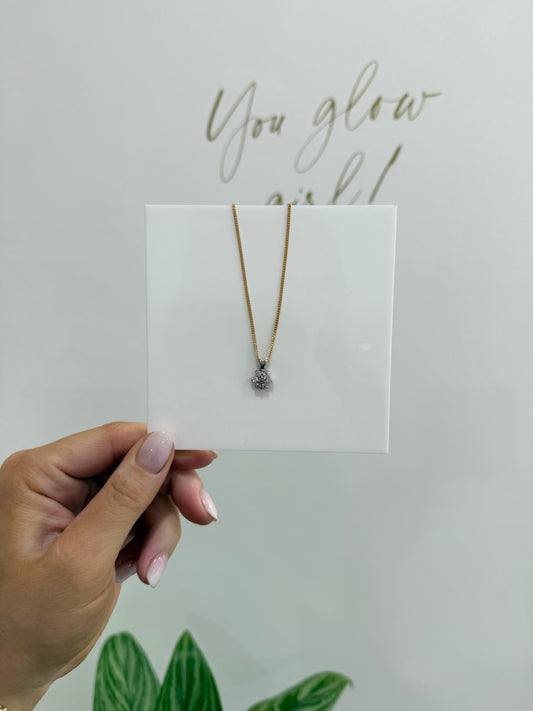 9ct Gold 0.50ct Diamond Necklace