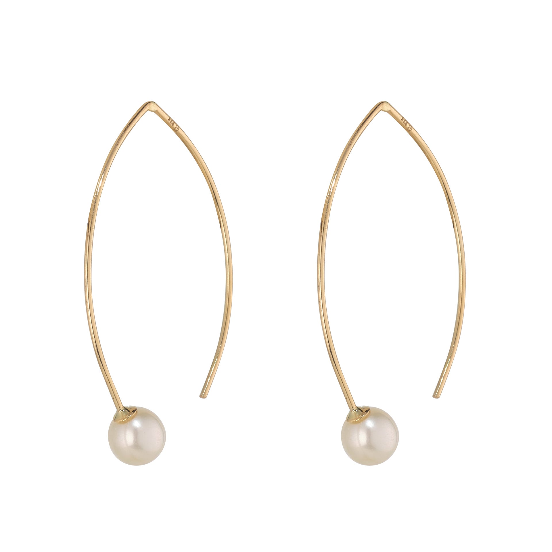 Chris 9ct Gold Pearl Earrings