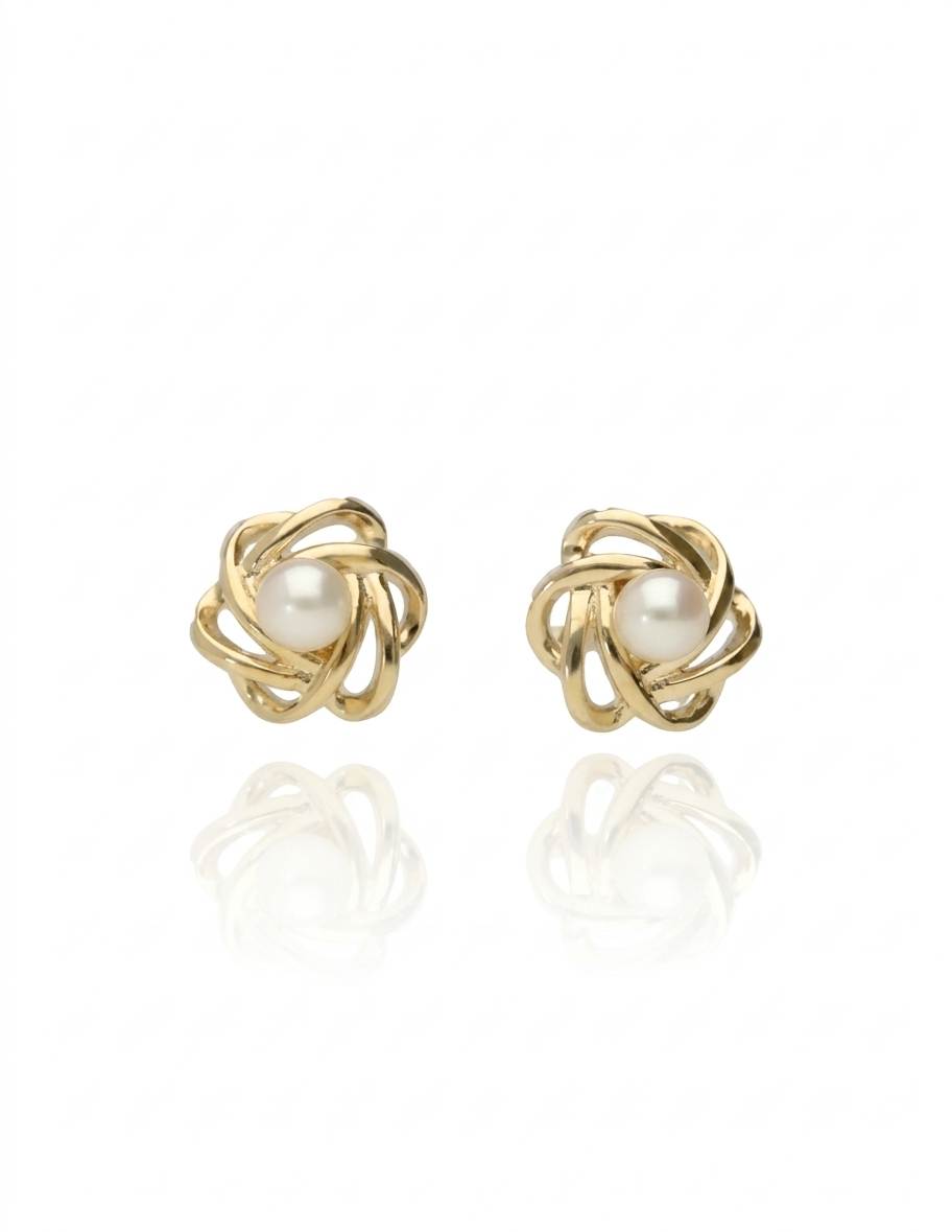 Ivy 9ct Gold Stuf Pearl Earrings