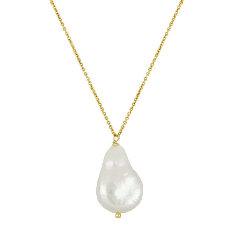 Goldie Gold Plated Pearl Necklace