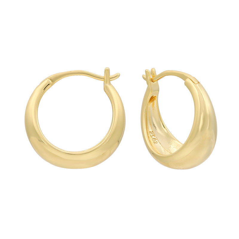 Claire Gold Plated Hoops