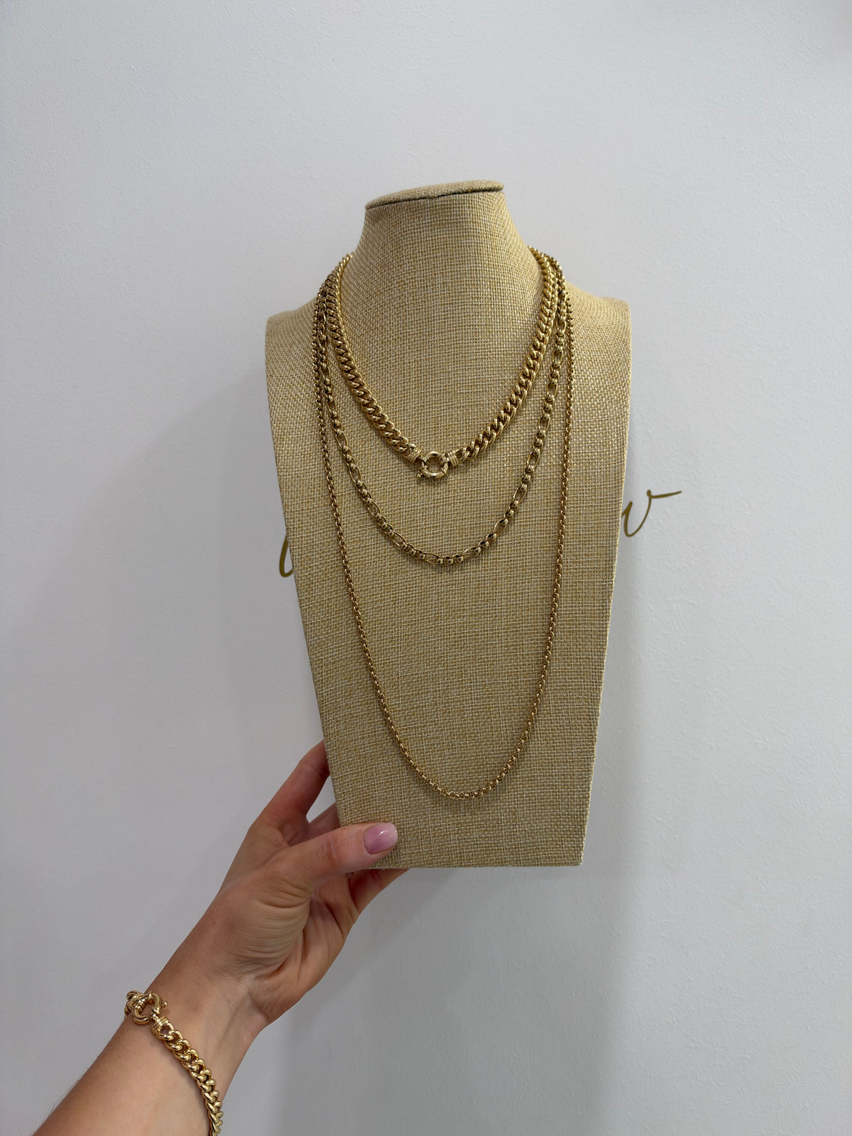 9ct Yellow Gold Classic Curb Chain with Bolt Ring Clasp