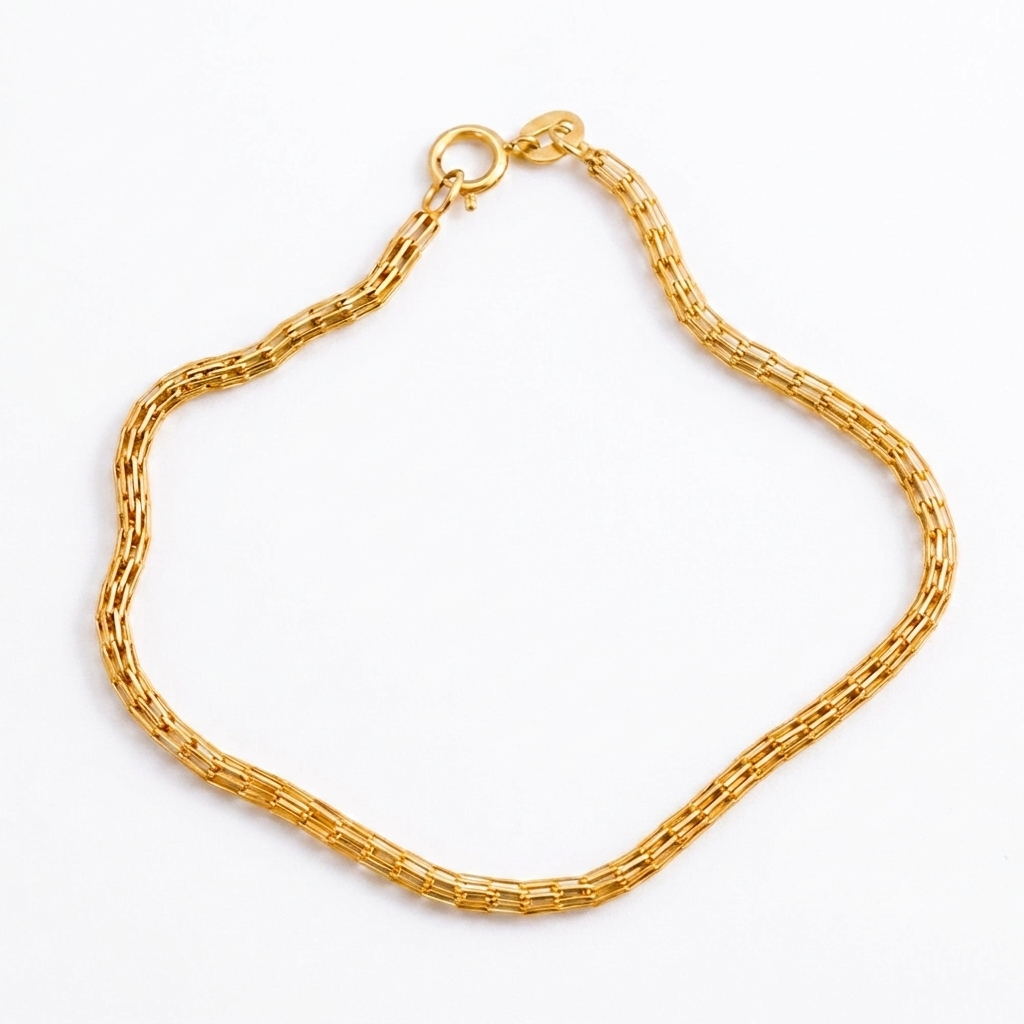 9ct Gold Birdcage Style Chain Bracelet