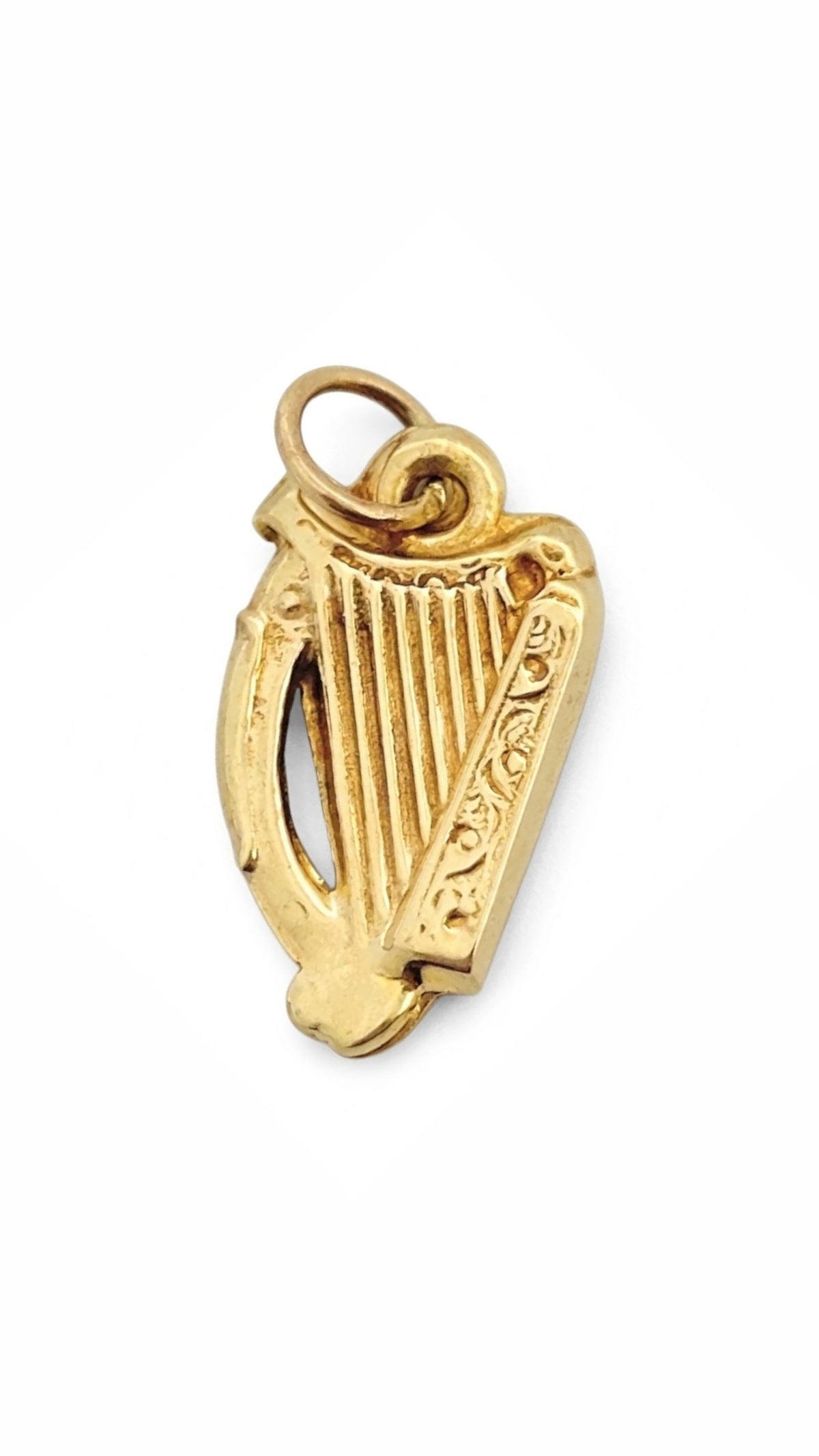 9ct Gold Vintage Harp Charm