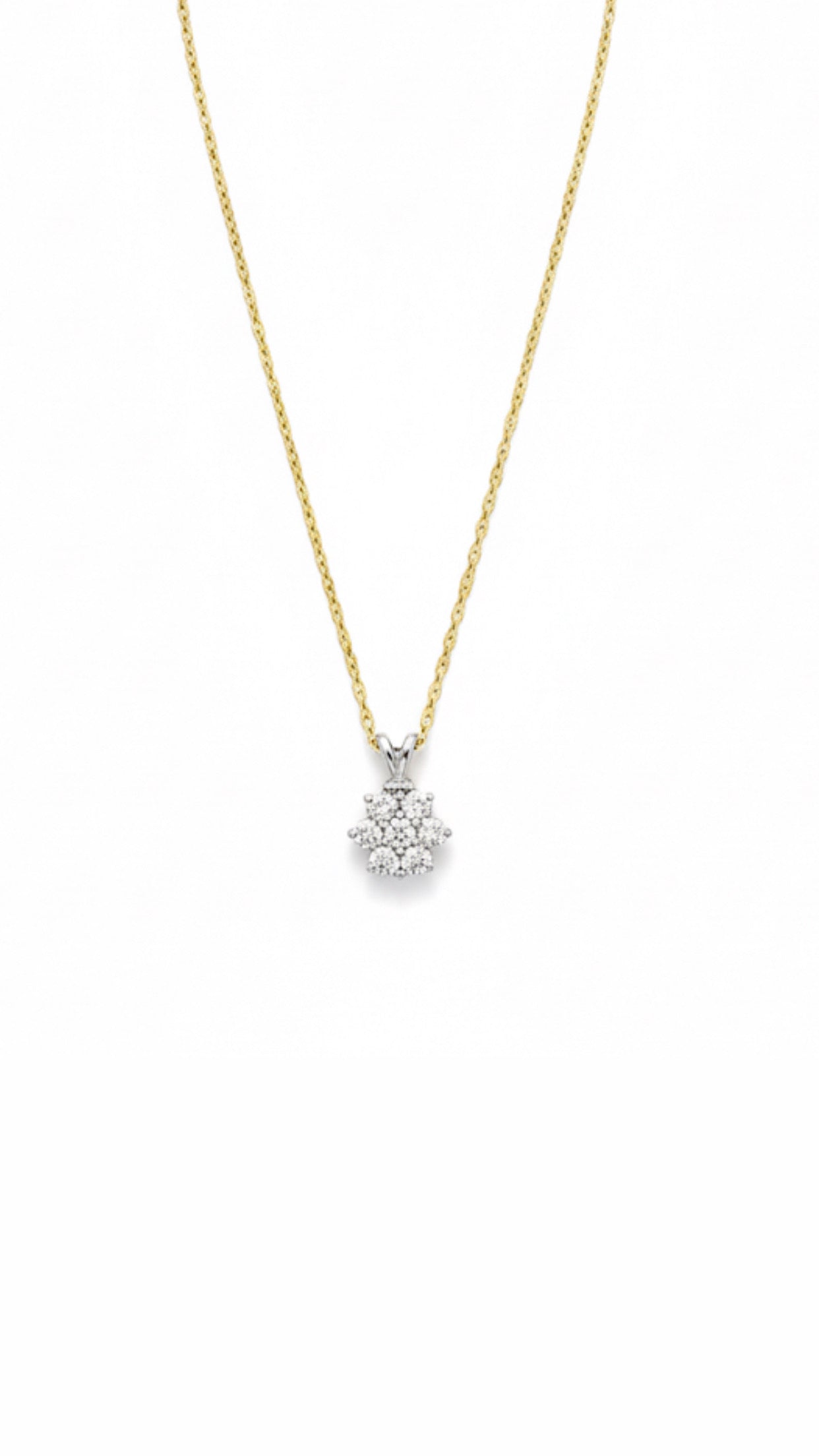 9ct Gold 0.50ct Diamond Necklace