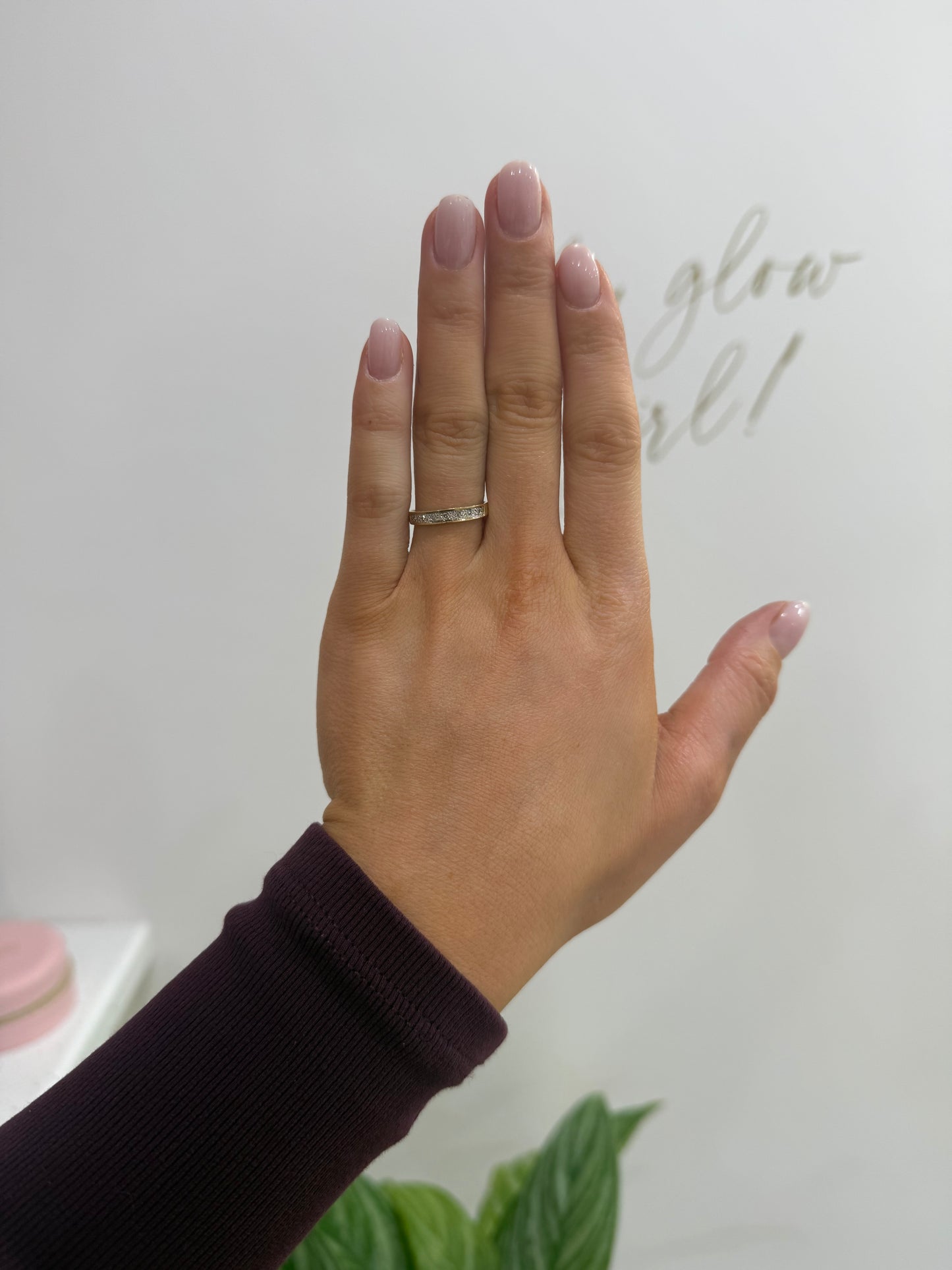 9ct Gold Diamond Band