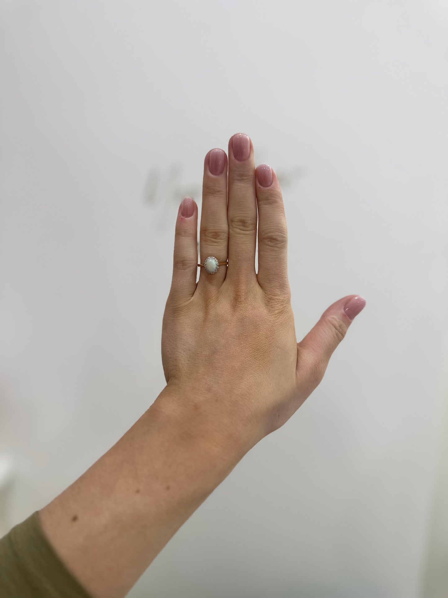 Opal & Diamond Ring