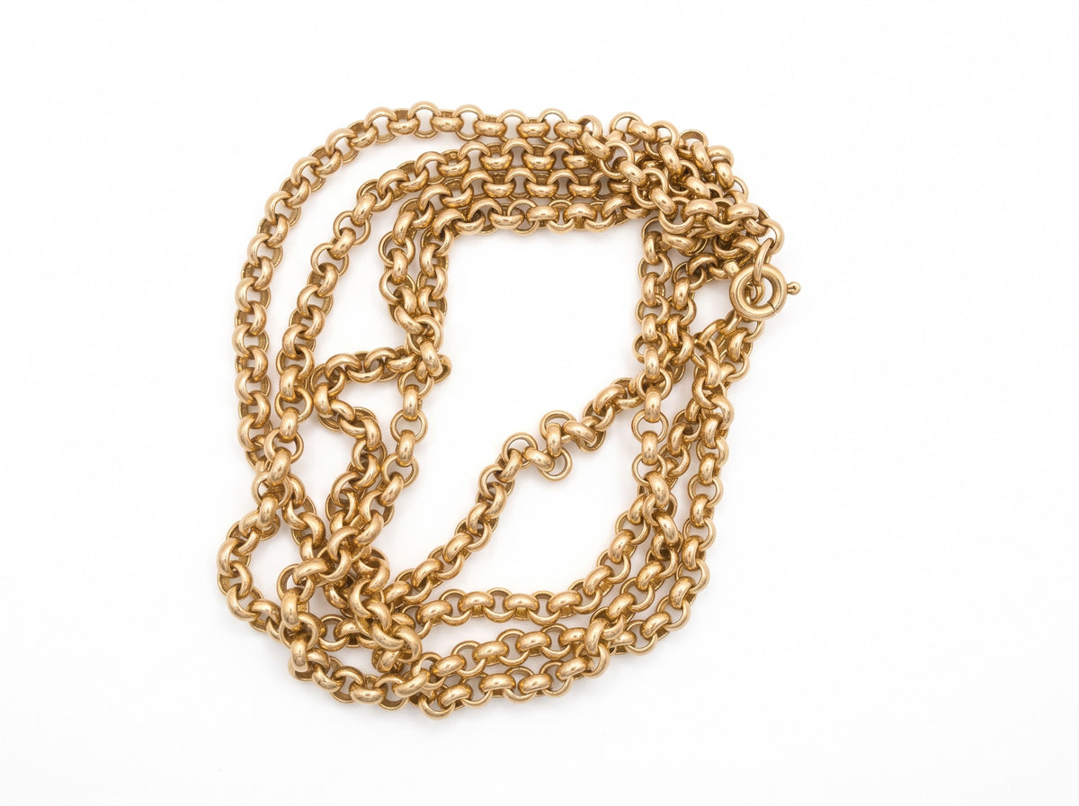 9ct Yellow Gold Rolo Chain