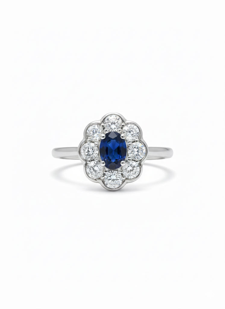 Sapphire & Diamond Ring