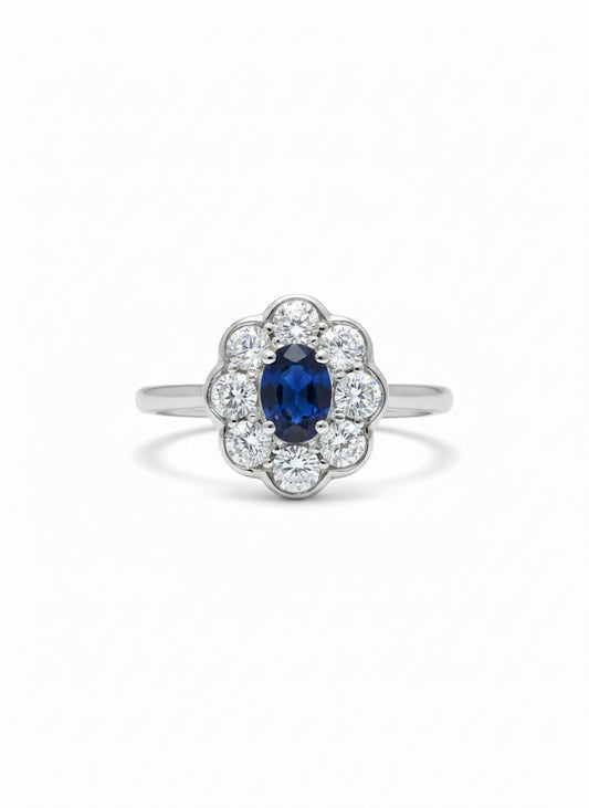 Sapphire & Diamond Ring