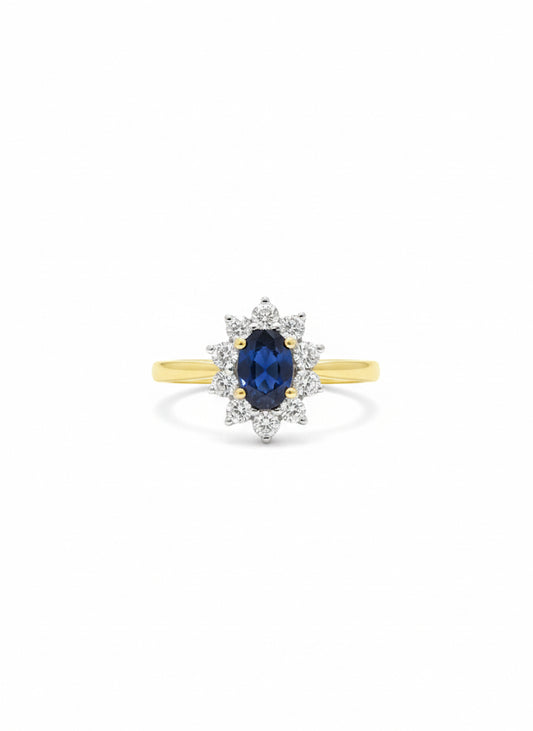 18ct Sapphire & Diamond Ring