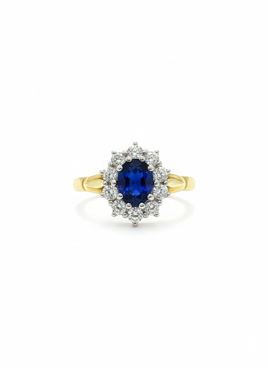 18ct Sapphire & Diamond Ring
