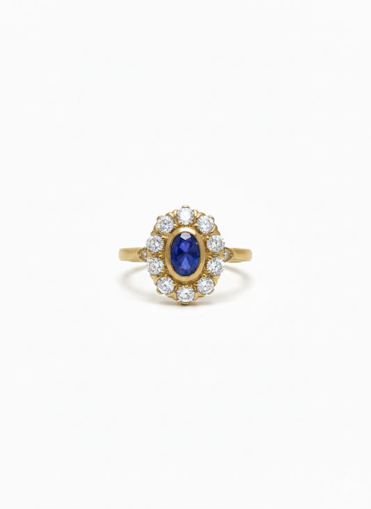 Sapphire & Diamond Ring