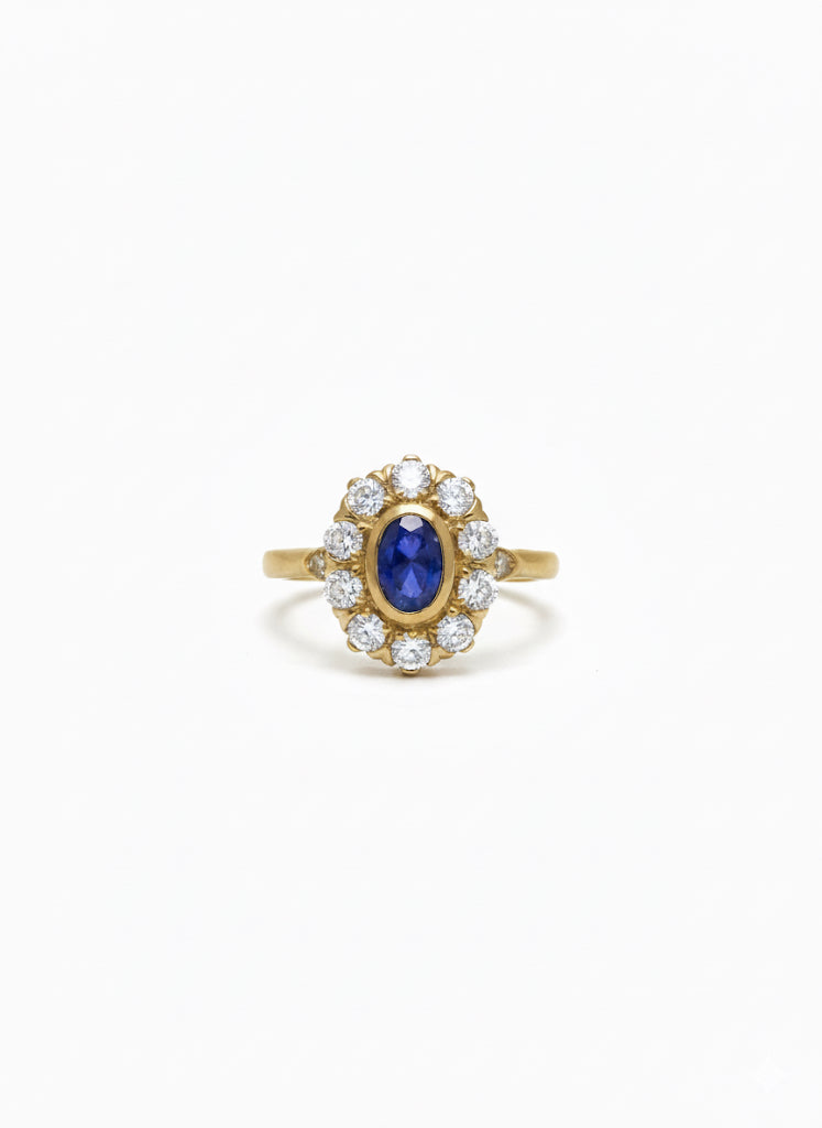 Sapphire & Diamond Ring