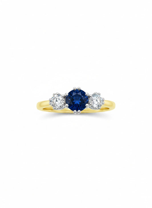 18ct Sapphire & Diamond Ring