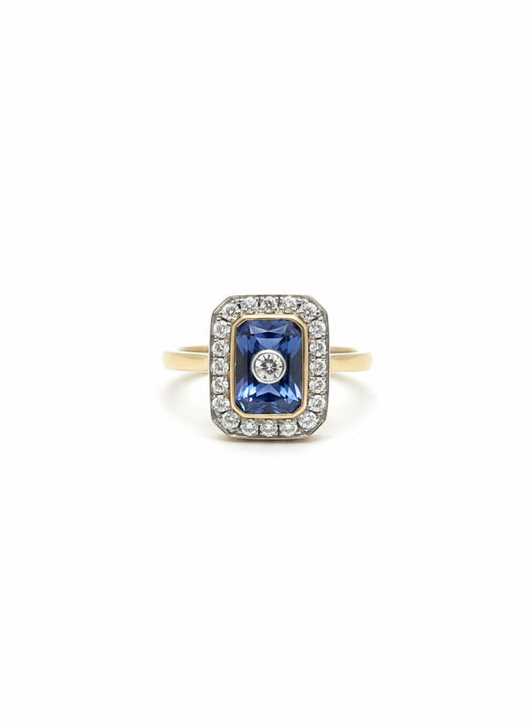 Sapphire & Diamond Ring