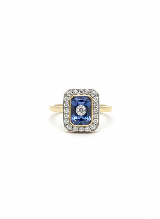 Sapphire & Diamond Ring