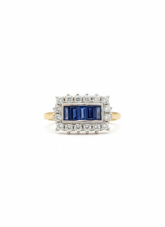 18ct Sapphire & Diamond Ring