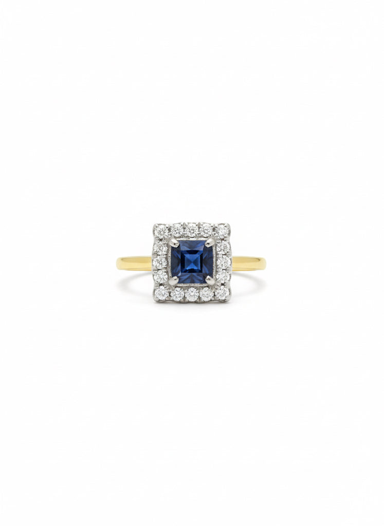 Sapphire & Diamond Ring