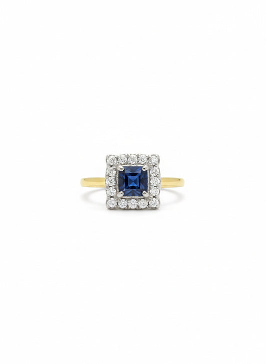 Sapphire & Diamond Ring