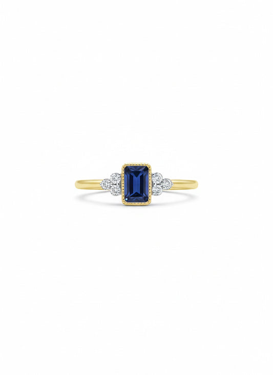 Sapphire & Diamond Ring