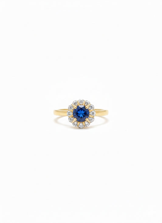 Sapphire & Diamond Ring