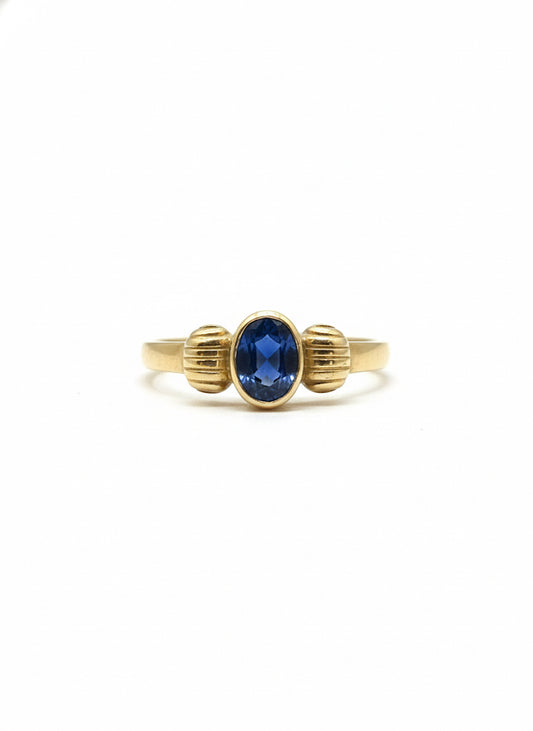 9ct Sapphire & Diamond Ring