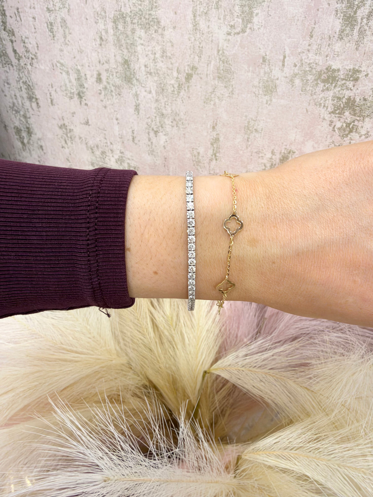 9ct Gold Clover Bracelet