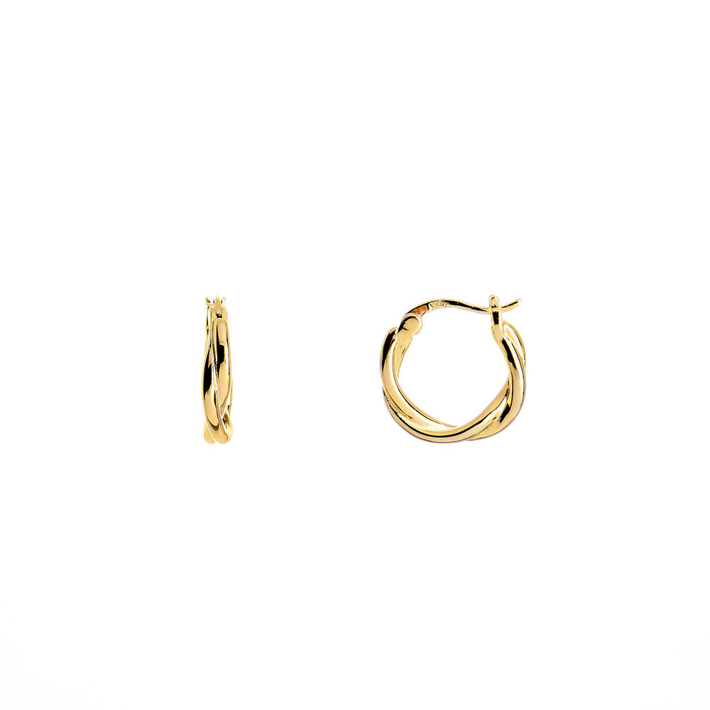 Adrienne Gold Plated Hoops