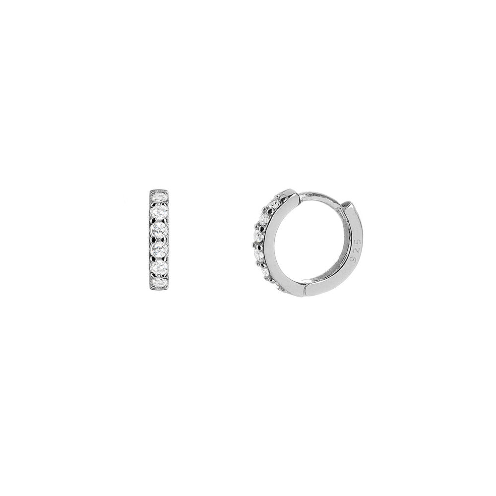 Geraldine Silver Hoops