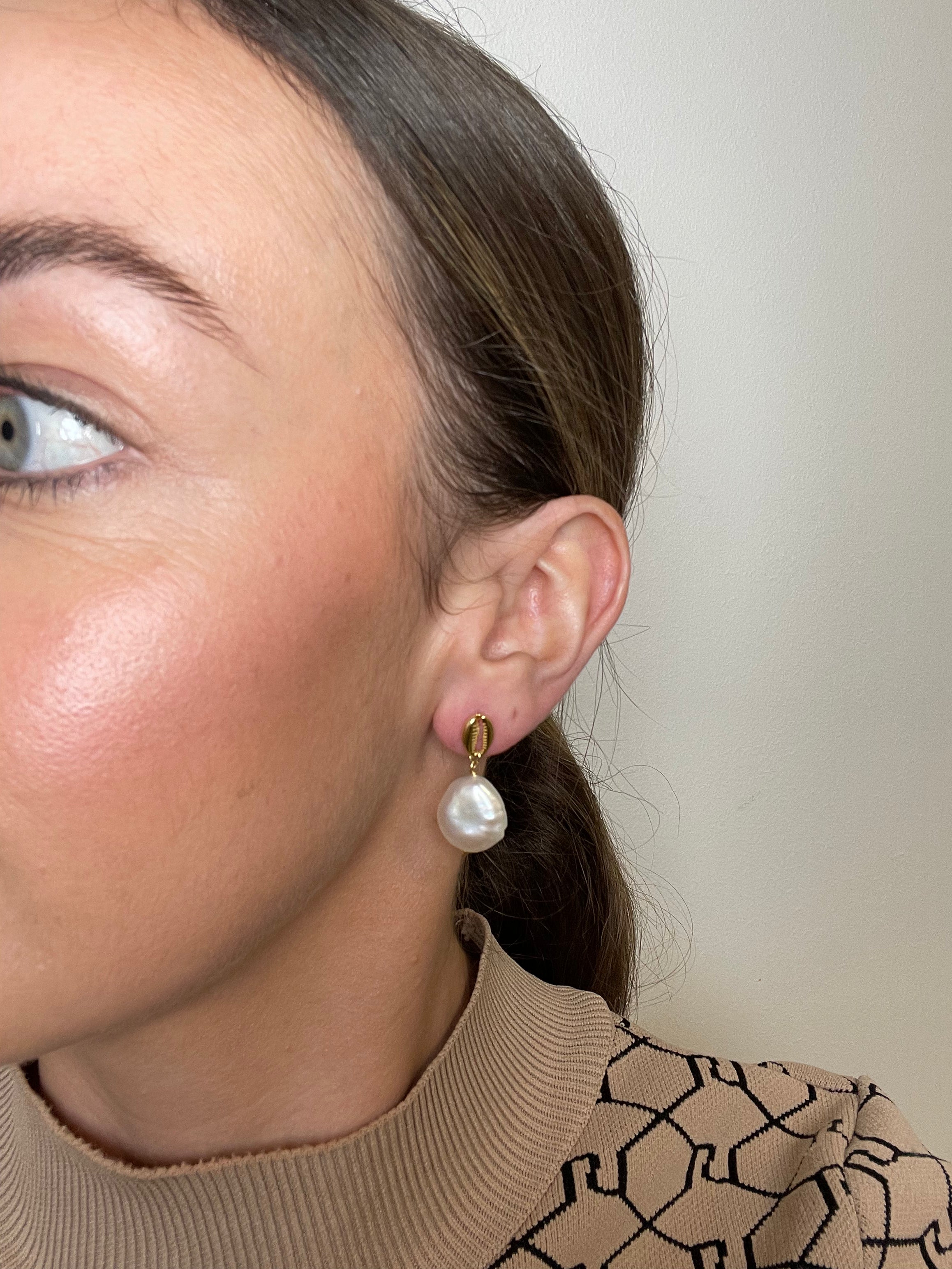 Indigo Gold Plated Earrings
