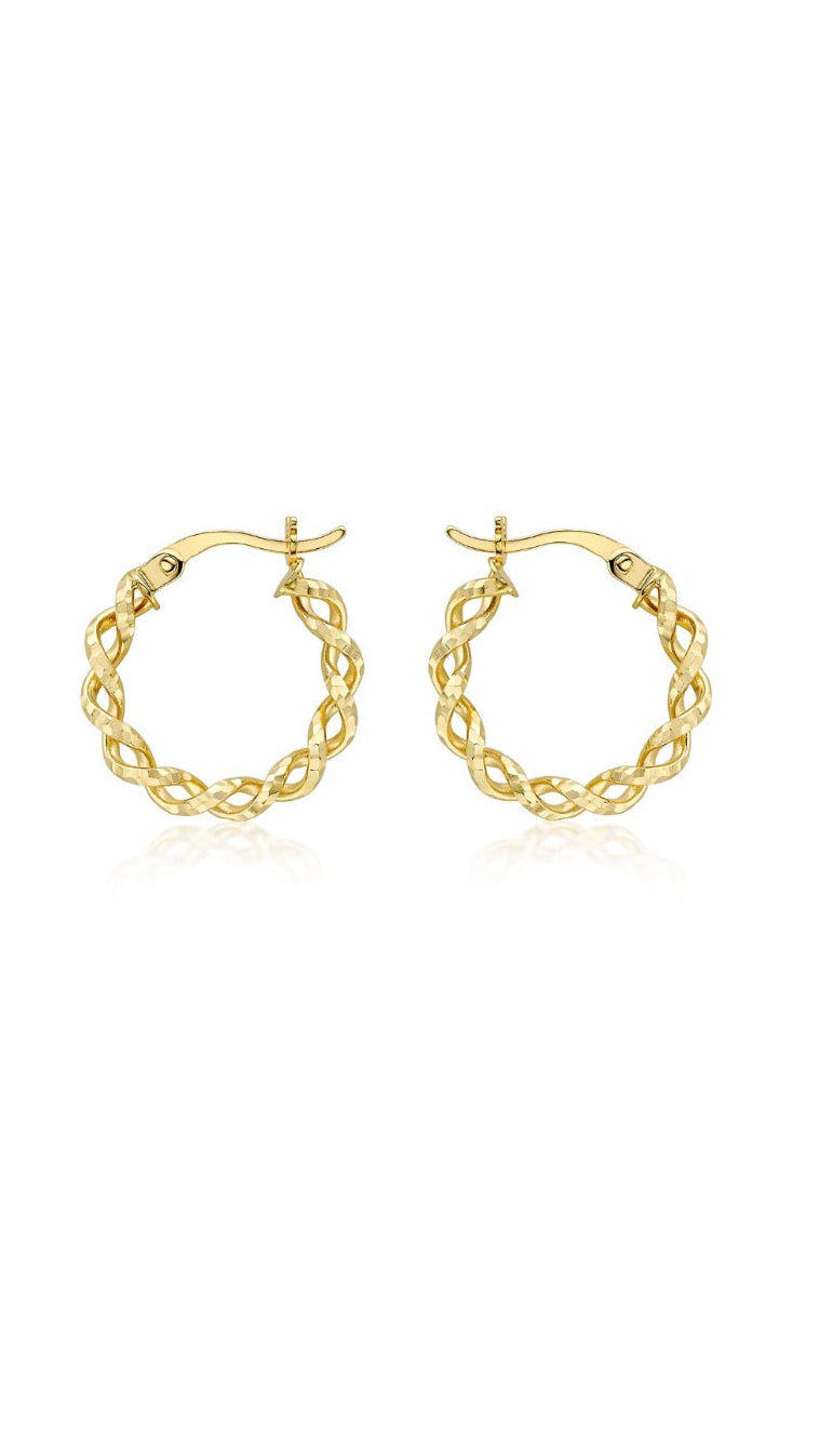 Penelope 9ct Gold Hoops