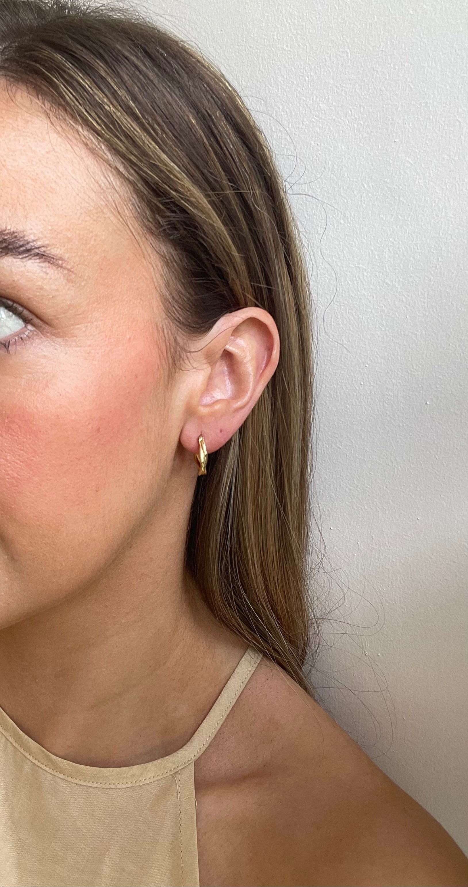 Adrienne Gold Plated Hoops